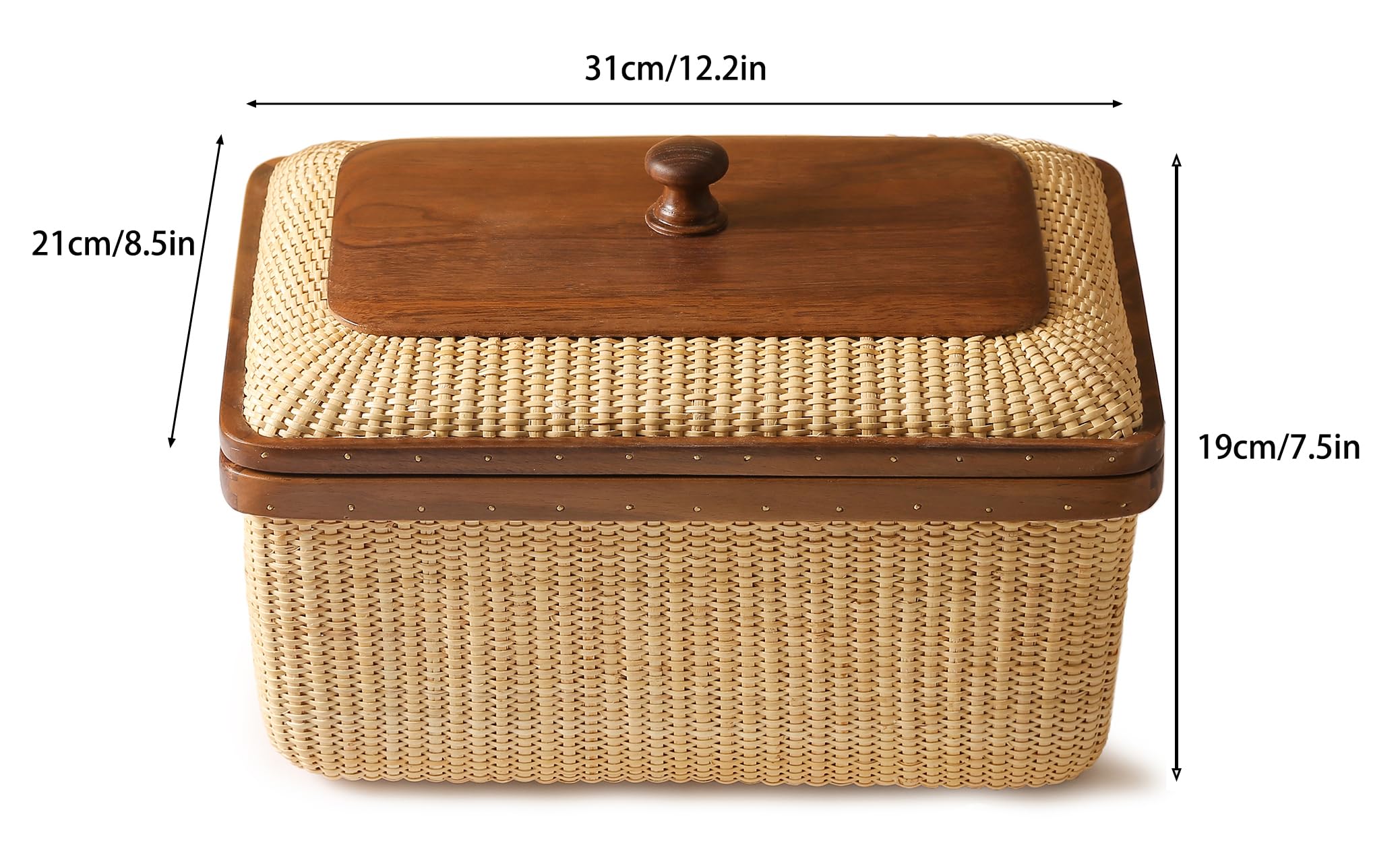 長方形蓋付き ハンドメイド ナンタケットバスケット 杖 棚用装飾収納バスケット Amazon｜Teng Jin 長方形蓋付き ハンドメイド ナンタケットバスケット